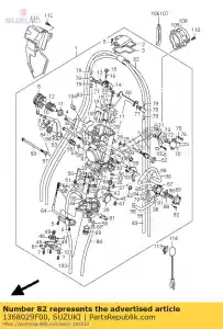 suzuki 1368029F00 tubo - Lado inferior