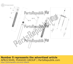 Aprilia AP8223049, Veer, OEM: Aprilia AP8223049