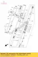 5TJ231255000, Yamaha, métal, diapositive 1 yamaha wr xv 250 450 1900 2004 2006 2007 2008 2009 2011 2012 2013, Nouveau