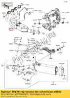 391780224, Kawasaki, manifold-comp-exhaust kawasaki gtr  e 1400gtr abs zg1400 kact 1400 , New