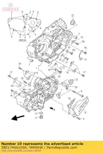 yamaha 5BE174661000 guia, corrente - Lado inferior