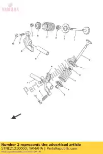 yamaha 5TNE21210000 válvula, escape - Lado inferior