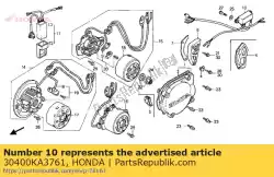 cdi eenheid assy van Honda, met onderdeel nummer 30400KA3761, bestel je hier online: