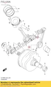 suzuki 1216040H00 connrod assy - La partie au fond