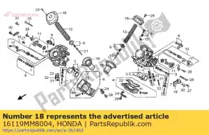 Honda 16119MM8004 ficar, fio - Lado inferior