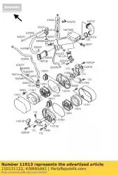Ici, vous pouvez commander le filtre à air auprès de Kawasaki , avec le numéro de pièce 110131122: