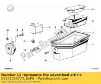 61331358773, BMW, corno, tono basso - 375 hz bmw  500 600 750 900 1000 1970 1971 1972 1973 1974 1975 1976 1984 1985 1986 1987 1988 1989 1990 1991 1992 1993 1994 1995 1996, Nuovo