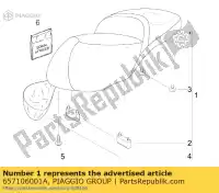 657106001A, Piaggio Group, monta? siod?a piaggio beverly bv 125 200 250 300 400 500 2002 2003 2004 2005 2006 2007 2008 2009 2010, Nowy