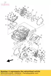 Here you can order the gasket, crankcase cover 1 from Yamaha, with part number 5PS154510200: