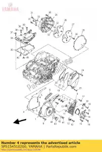 yamaha 5PS154510200 gasket, crankcase cover 1 - Bottom side