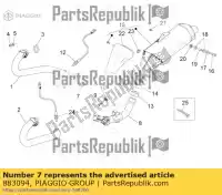 883094, Piaggio Group, hose clamp moto-guzzi stelvio zgulze00, zgulzg00, zgulzu01 1200 2008 2009 2011 2016 2017, New