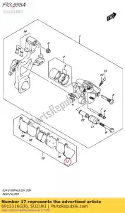 suzuki 6913316G00 anticipo - Lado inferior