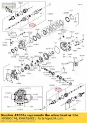 Ici, vous pouvez commander le démarrage, doj kvf650f8f auprès de Kawasaki , avec le numéro de pièce 490060074: