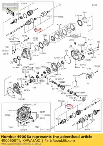 kawasaki 490060074 inicialização, doj kvf650f8f - Lado inferior