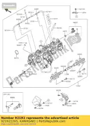 Aquí puede pedir tubo, 3. 2x7. 4x90 zr800ads de Kawasaki , con el número de pieza 921921265: