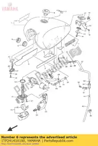 yamaha 1TP241410100 beschermer, brandstoftank - Onderkant