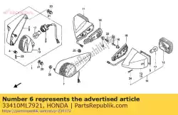 Qui puoi ordinare nessuna descrizione disponibile al momento da Honda , con numero parte 33410ML7921: