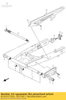 6141017G00, Suzuki, Regolatore, catena suzuki sv  s u sa su a sua ua sf sv650ns sv650nsnasa sv650sa sv650s 650 , Nuovo