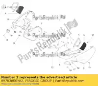 89763800YA2, Piaggio Group, partie latérale gauche moto-guzzi stelvio zgulze00, zgulzg00, zgulzu01 1200 2011 2016 2017, Nouveau