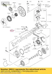 Aquí puede pedir cable de arranque, motor de arranque vn900b de Kawasaki , con el número de pieza 260110126: