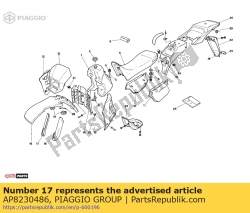 Aprilia AP8230486, Schutz (r), OEM: Aprilia AP8230486