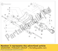 5A000489, Piaggio Group, complete swinging arm on engine side piaggio liberty 125 150 2014, New