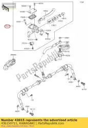 Ici, vous pouvez commander le cylindre-assy-master, fr kvf750 auprès de Kawasaki , avec le numéro de pièce 430150711: