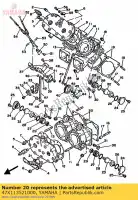 47X113521000, Yamaha, uszczelka, cylinder yamaha rd 500 1985, Nowy