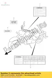 Tutaj możesz zamówić om vl800 k2 od Suzuki , z numerem części 9901141F51SDE: