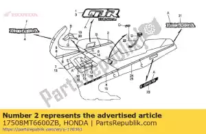 Honda 17508MT6600ZB listra, bronzeado * tipo2 * - Lado inferior