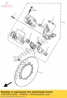 3JB2580U1000, Yamaha, caliper assy (a destra) yamaha xv s virago 535, Nuovo