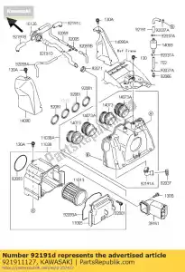 kawasaki 921911127 tubo, interruptor de ar f zr1100-c - Lado inferior