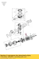 T3552049, Triumph, veerschijf 85 x 124,5 x 3,5 triumph thunderbird thunderbird commander thunderbird lt thunderbird storm 1600 1700 2010 2011 2012 2013 2014 2015, Nieuw