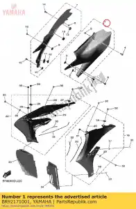 yamaha BR92171001 os?ona boczna kpl 1 - Dół