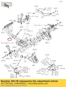 kawasaki 391780266 01 spruitstuk-comp-uitlaat - Onderkant