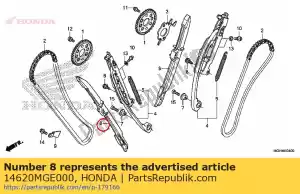 Honda 14620MGE000 guide, cam chain - Bottom side