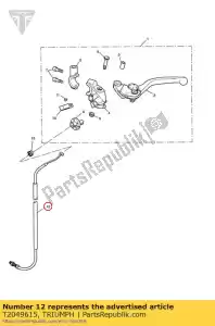 triumph T2049615 cavo della frizione - Il fondo
