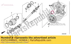 Qui puoi ordinare disco, rr. Freno da Honda , con numero parte 43251HN8B01: