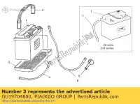 GU19704800, Piaggio Group, Battery holder moto-guzzi arabinieri nevada nevada base club nevada club t v 350 500 650 750 1985 1986 1987 1988 1990 1991 1992 1993 1996 1998 2002, New