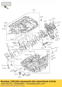 kawasaki 140140570 posizione piastra zx1000nff - Il fondo