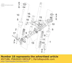 Here you can order the cylinder from Piaggio Group, with part number 497186: