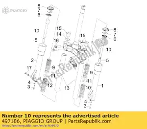 Piaggio Group 497186 cylinder - Bottom side