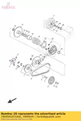 Aquí puede pedir conjunto de portador de embrague de Yamaha , con el número de pieza 1B9E66201000: