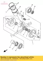 3R1116510100, Yamaha, tige, connexion yamaha ysr 50 80 1987 1988, Nouveau