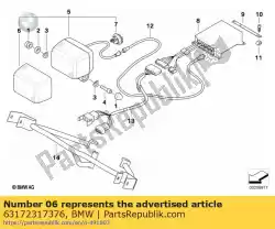 Here you can order the lens red from BMW, with part number 63172317376: