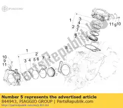 Aqui você pode pedir o anel raspador de óleo em Piaggio Group , com o número da peça 844943: