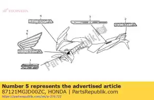 Honda 87121MGJD00ZC mark, r. ala * tipo3 * - Il fondo