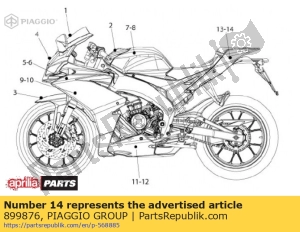 aprilia 899876 linker achterkuip dec. 