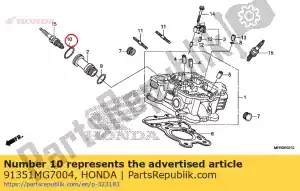 Honda 91351MG7004 o-ring, 35.3x2.4 (nok) - Bottom side