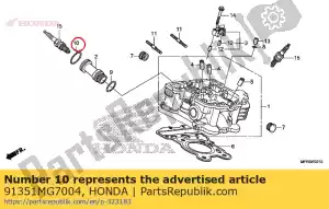 Honda 91351MG7004 o-ring, 35,3x2,4 (nok) - Dół